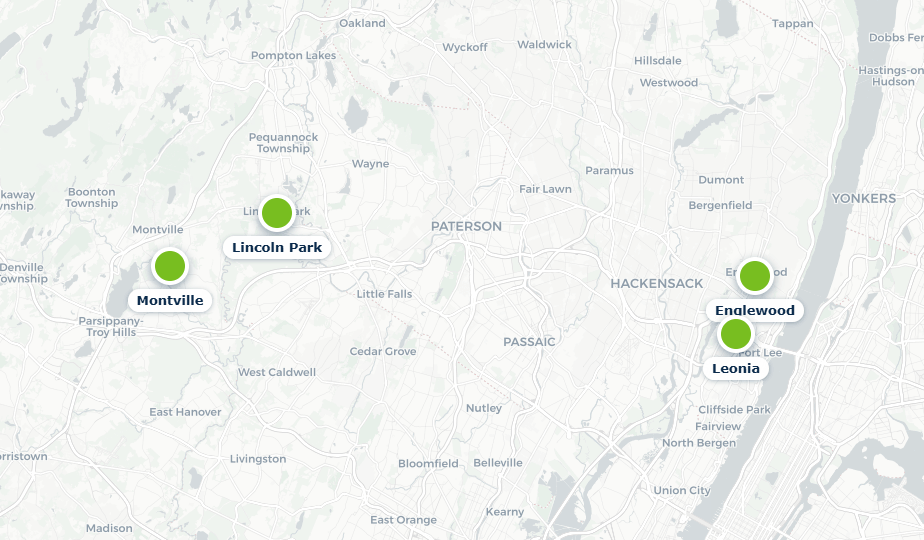 Map of Kambiz’s locations